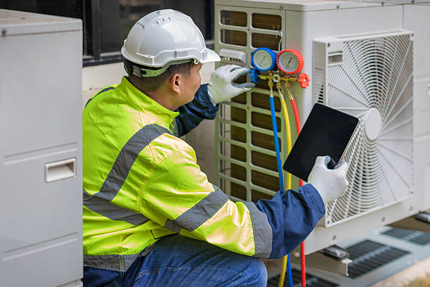 Professional Hvac technician working in Ludlow Falls, OH